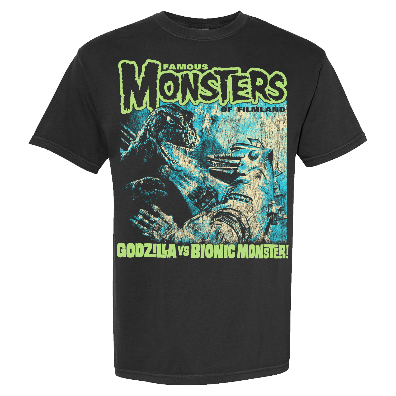 monsters t shirt Godzilla Vs MechaGodzilla Short Sleeve – Captain Company