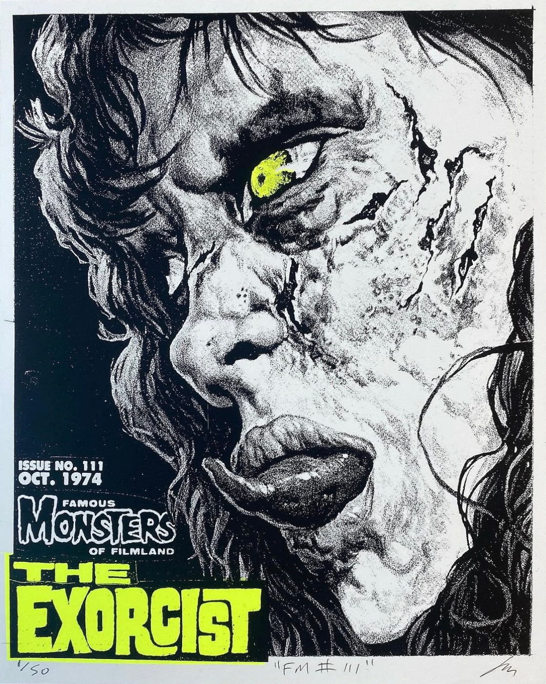 Famous Monsters #111 Blacklight 8x10 Print