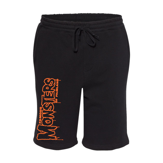Orange Dripping Logo Sweat Shorts